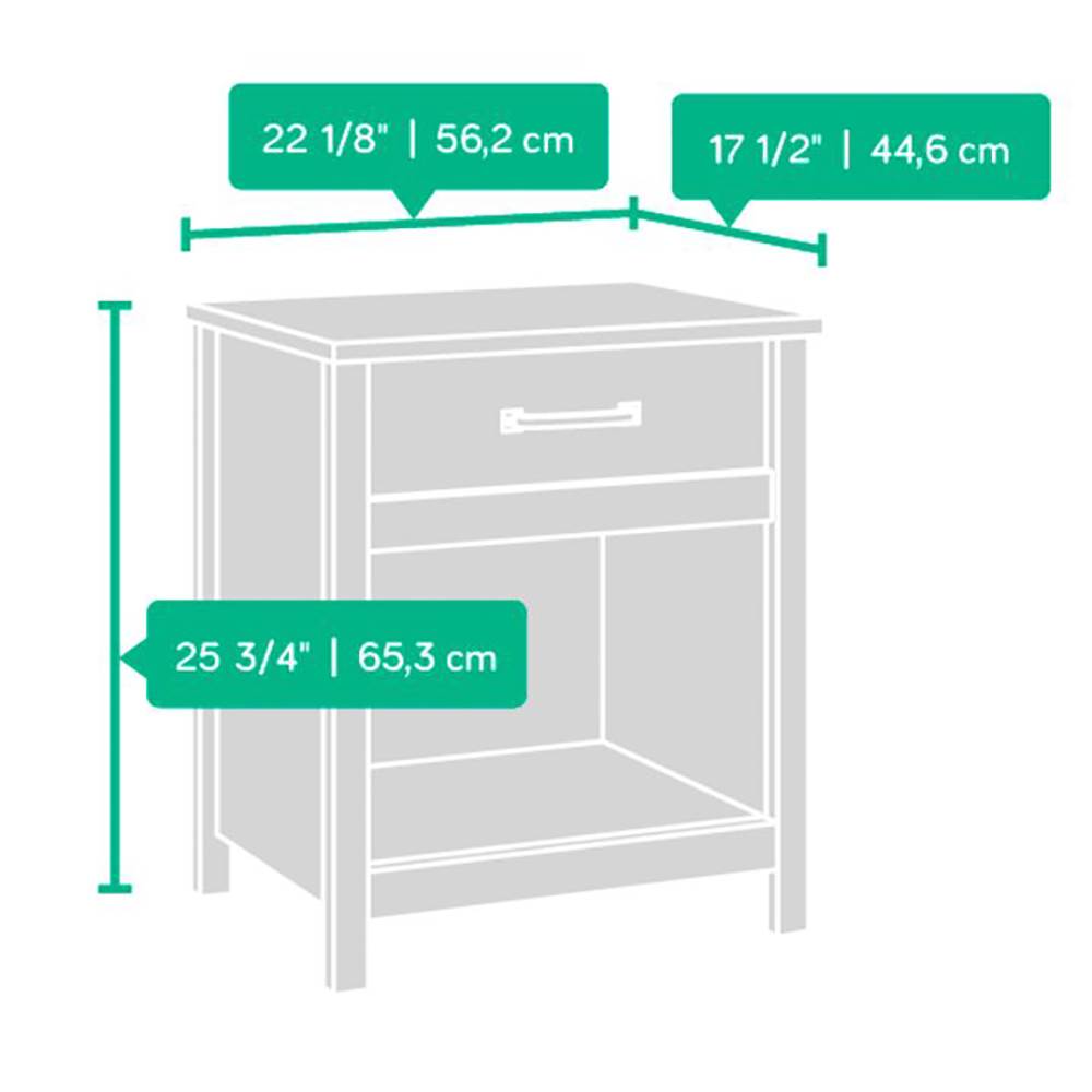 Sauder Furniture Cannery Bridge Oak Country Bedroom Night Stand (Open Box)
