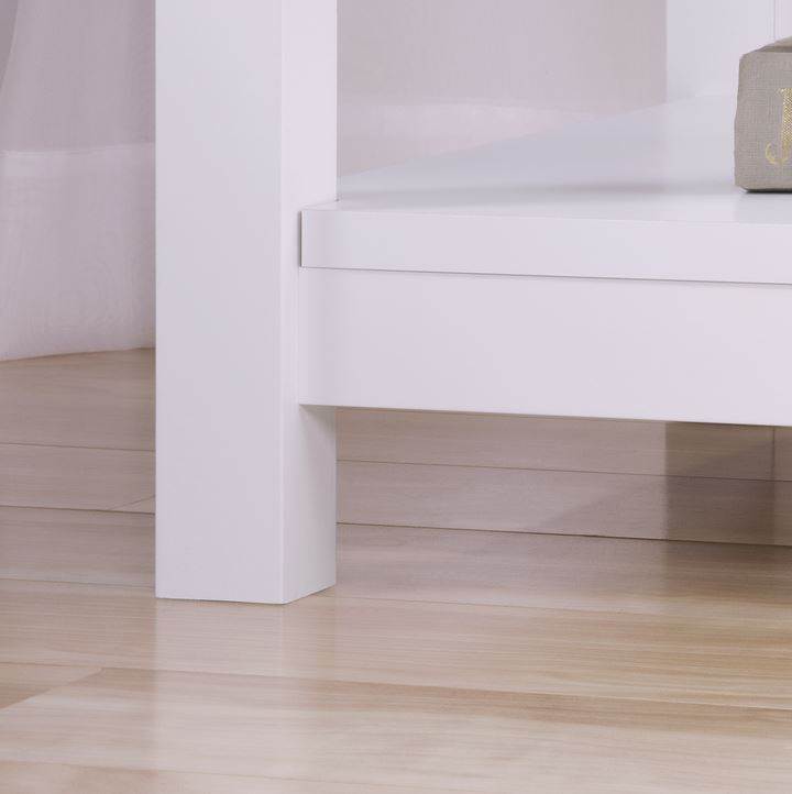 Sauder Furniture County Line Collection Soft White Modern Nightstand (Open Box)