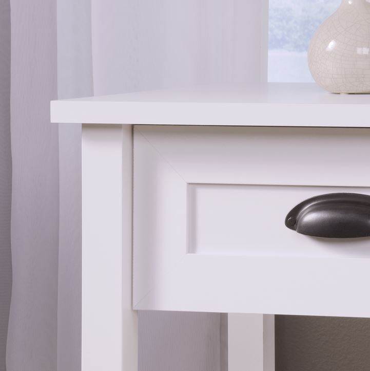 Sauder Furniture County Line Collection Soft White Modern Nightstand (Open Box)