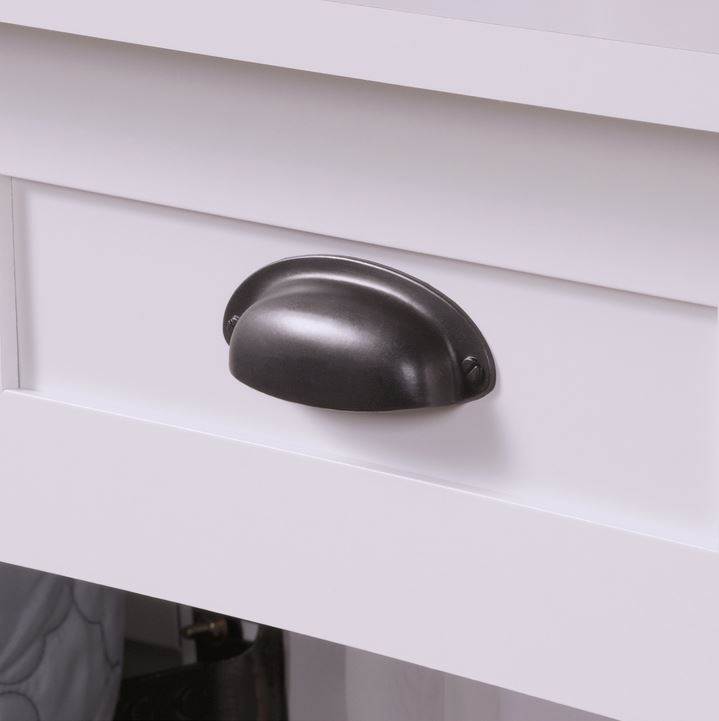 Sauder Furniture County Line Collection Soft White Modern Nightstand (Open Box)