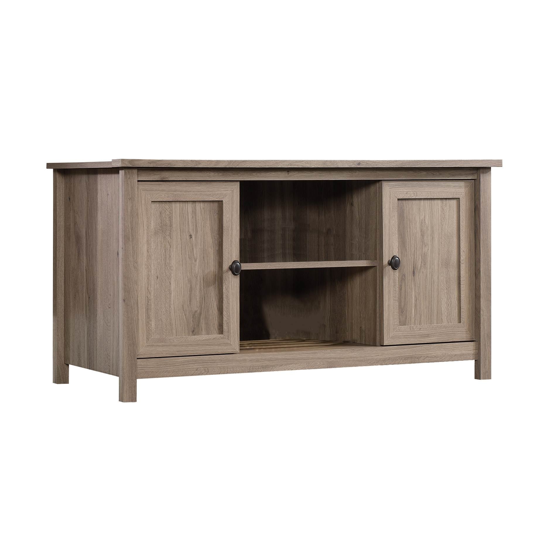 Sauder Furniture County Line Salt Oak TV Entertainment Stand (Open Box)