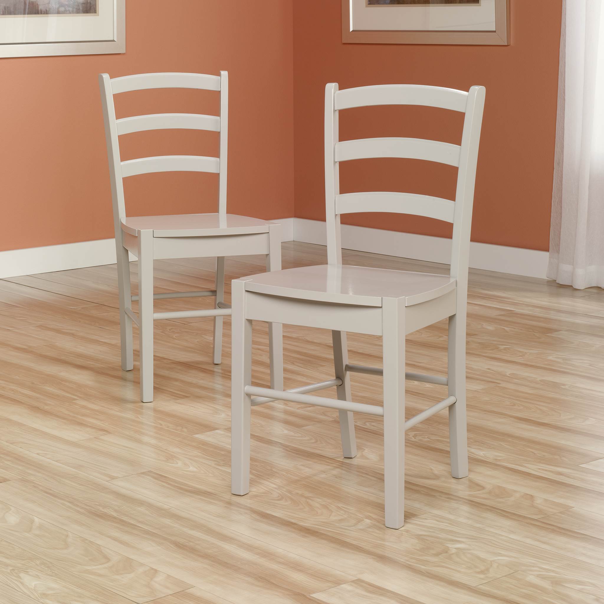 2) Sauder Furniture 415103 Original Cottage Ladder Back Chairs (Open Box)