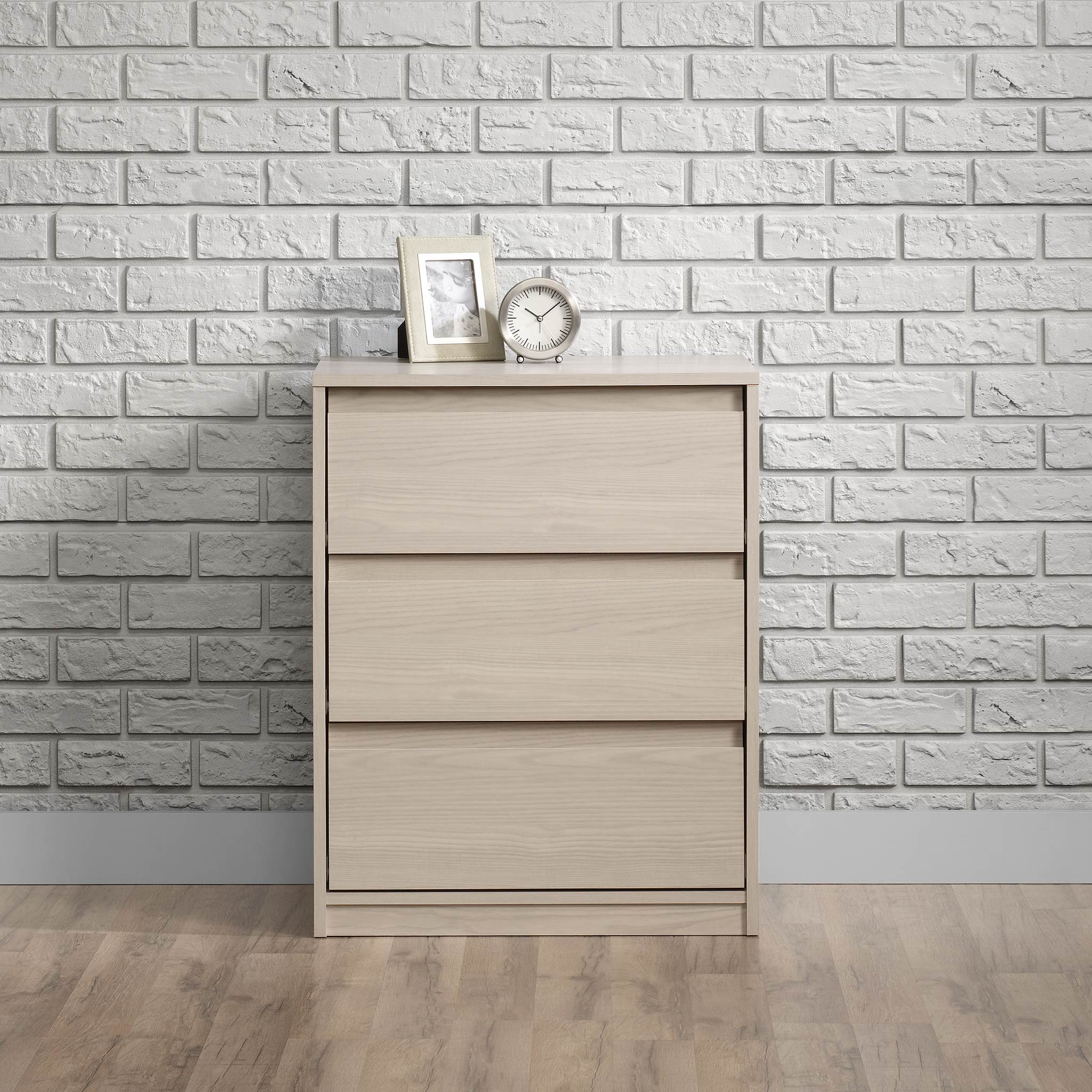 Sauder Furniture Square1 Collection Grey Ash 3-Drawer Dresser Chest - Open Box