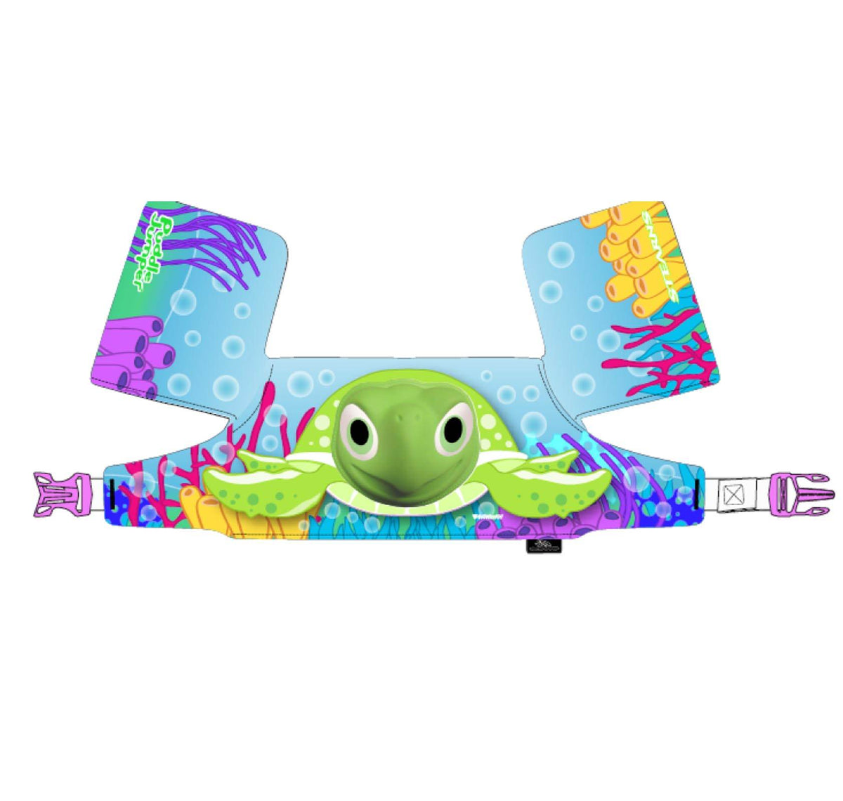 (2) COLEMAN Stearns Kids 3D Puddle Jumper Swimming Life Jacket Vests | Turtle
