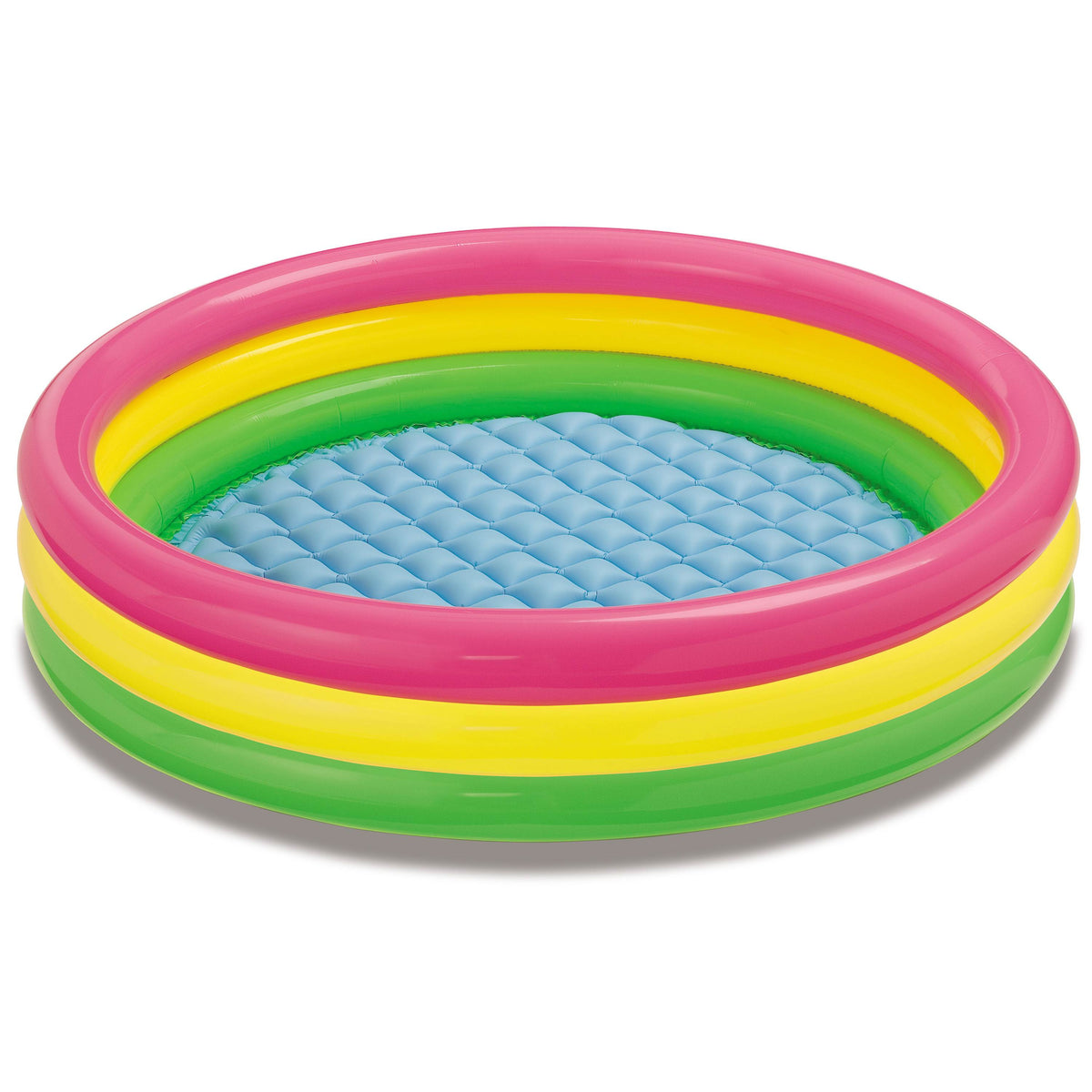 Intex 58x13" Inflatable Sunset Pool and 221" Racing Water Slide w/ 2 Surf Riders