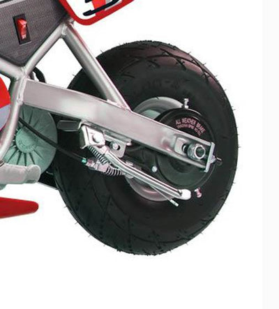 Razor 24 Volt Electric Racing Motorcycle Pocket Rocket with Helmet & Pads, Red