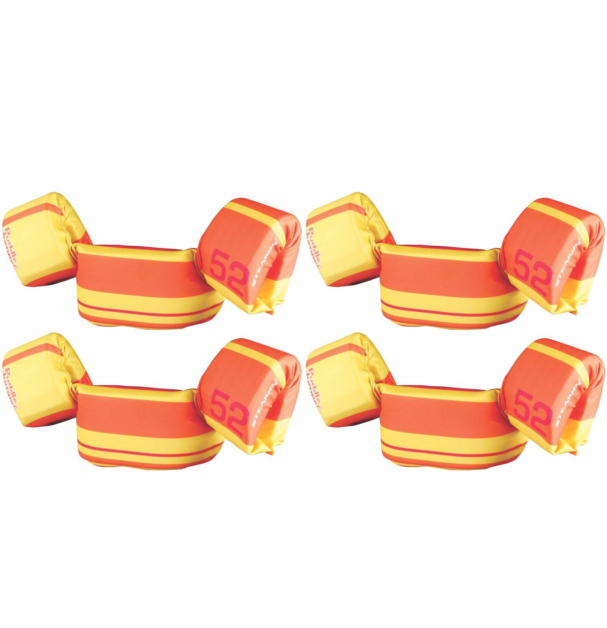 (4) COLEMAN Stearns Kids Puddle Jumper Swimming Life Jackets | Tahiti Orange