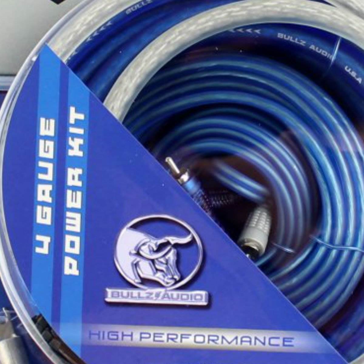 Bullz Audio 4 Gauge Car Amplifier Installation Power Wiring Kit (Open Box)