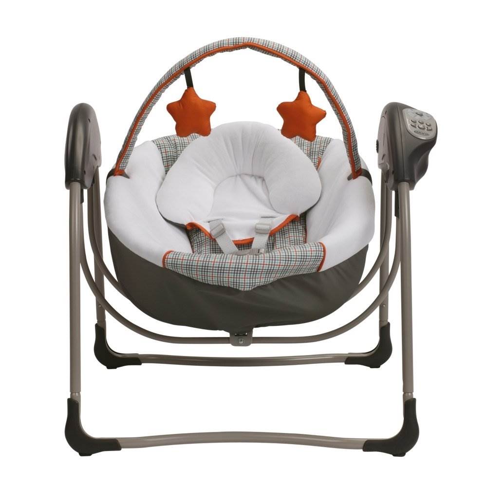 Graco Glider Petite LX Baby/Infant Swing with Mobile Toys – Milton (USED)