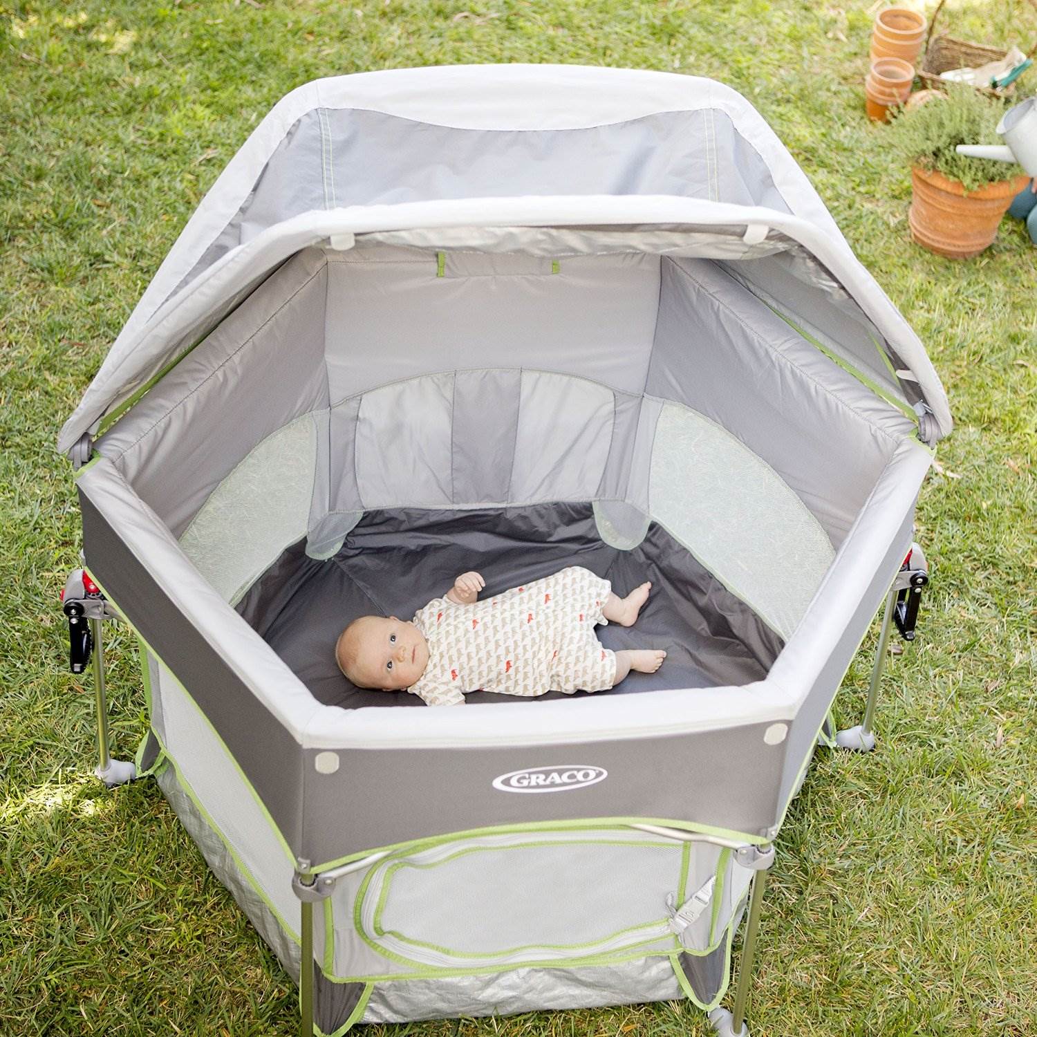 Graco Pack 'n Play Traveling Portable Outdoor Playard Sport, Parkside (Open Box)