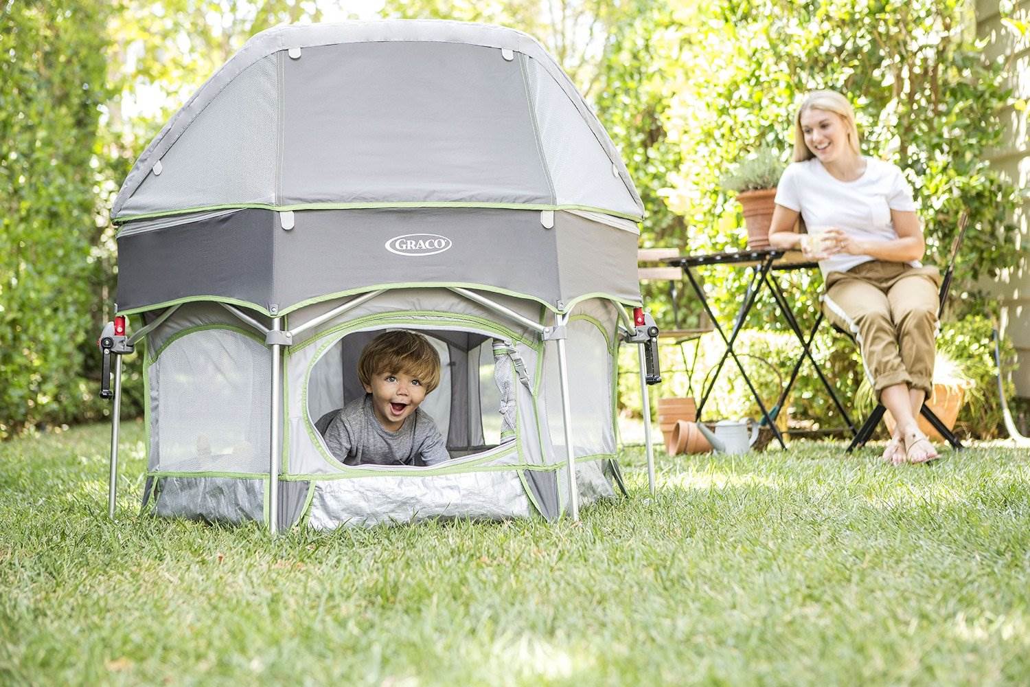 Graco Pack 'n Play Traveling Portable Outdoor Playard Sport, Parkside (Open Box)