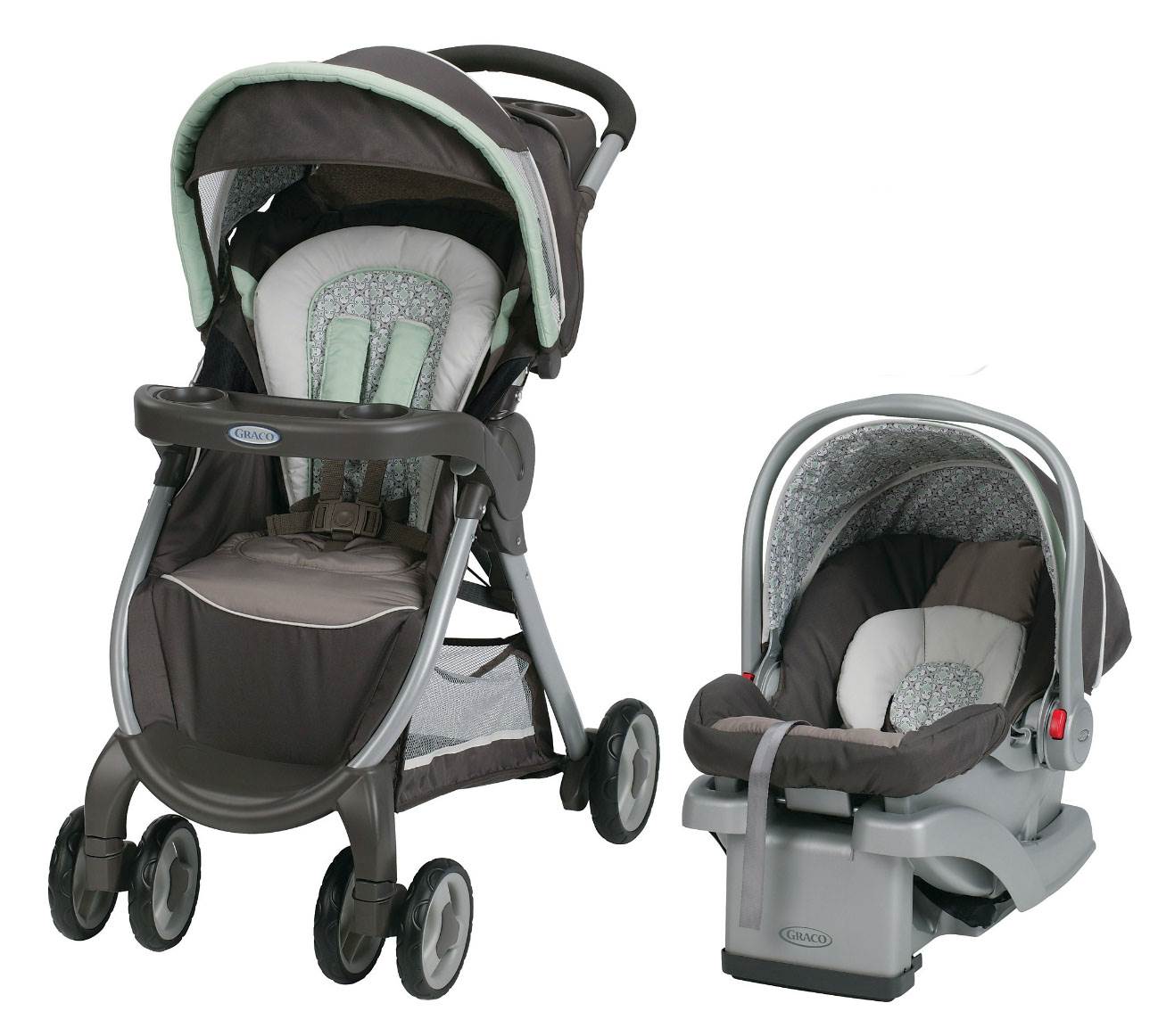 Graco FastAction Fold Stroller Click Connect Travel System | Zander - Open Box