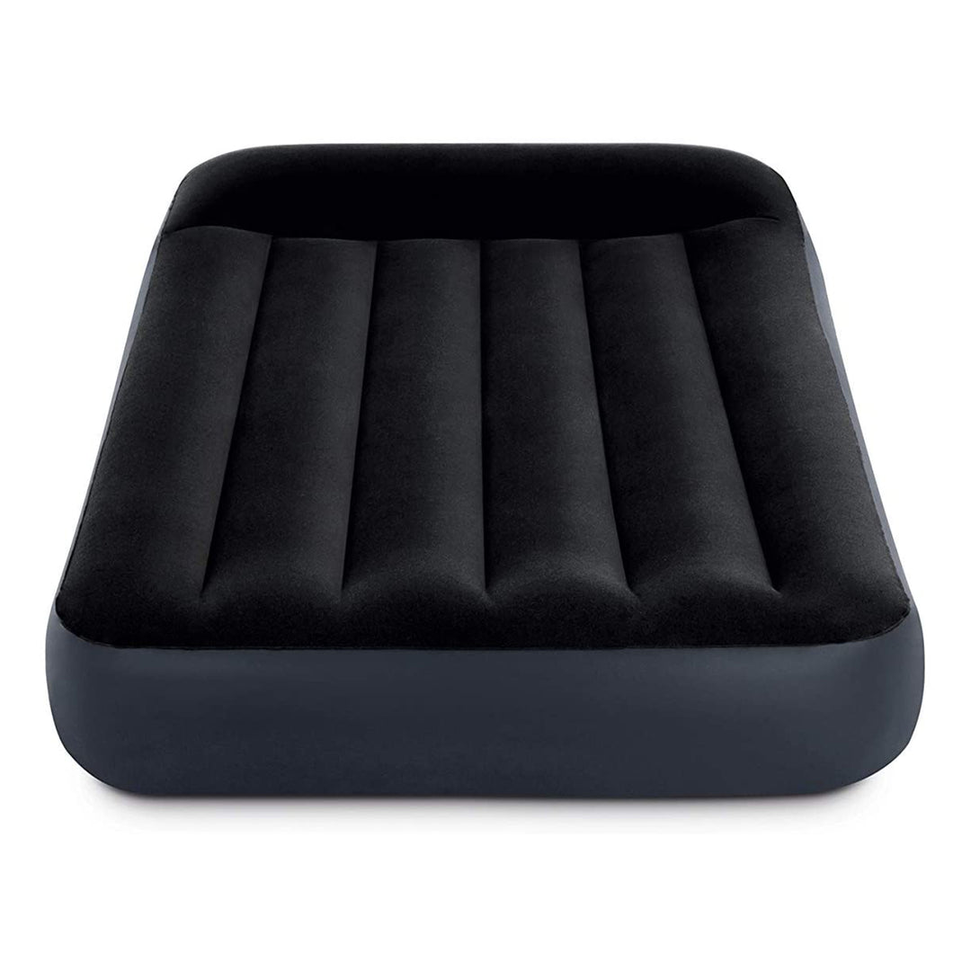 Intex Dura Pillow Rest Classic Blow Up Mattress Air Bed with Built In Pump, Twin - VMInnovations