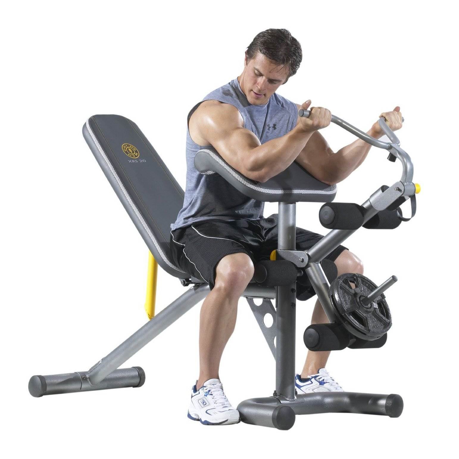Golds Gym XRS20 Multipurpose Weight Bench Personal Home Gym Workout (Open Box)