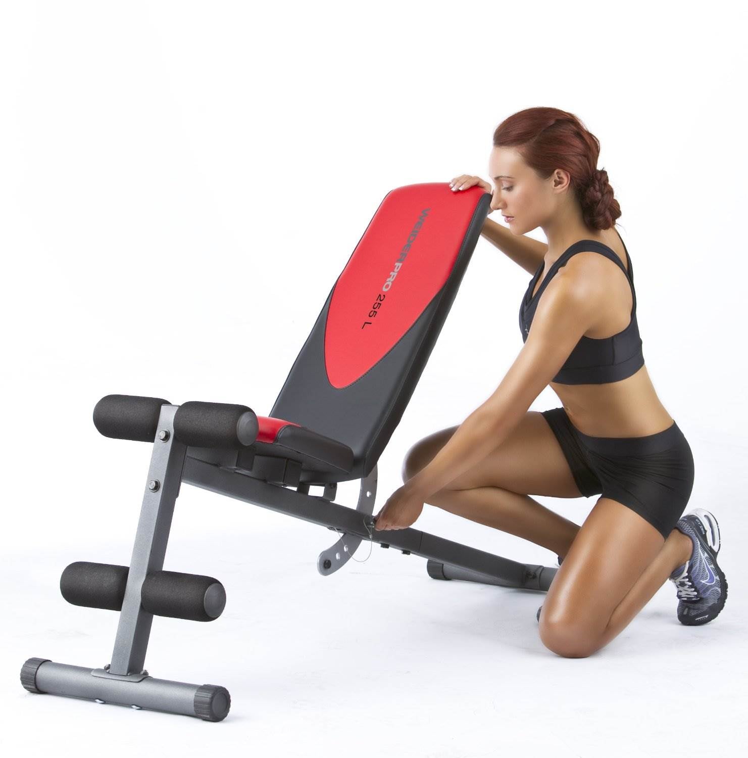 Weider Pro 255 L Slant Board Ab Bench Personal Home Gym Workout (Open Box)