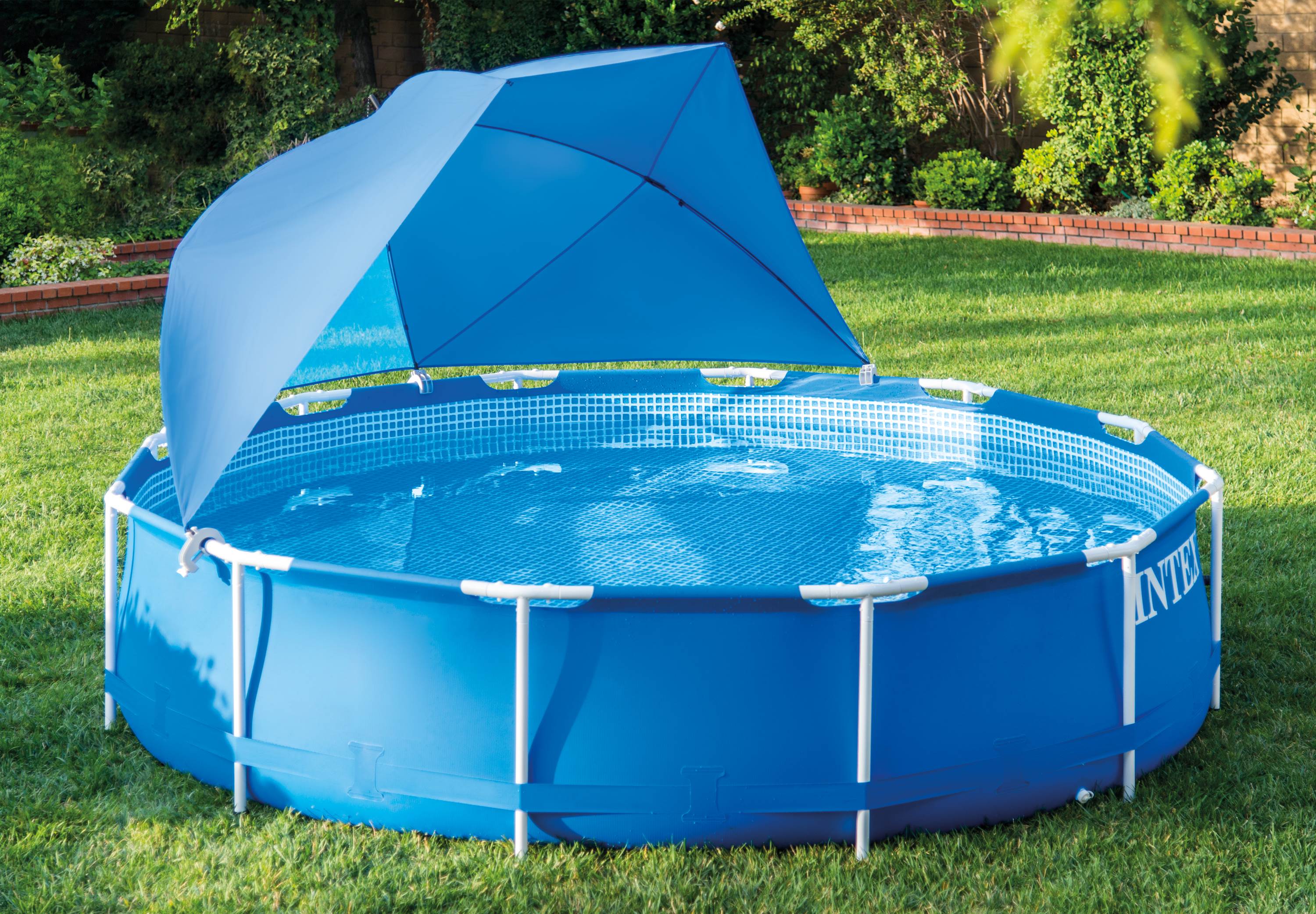 Intex Pool Shade Canopy for Metal & Ultra Frame Above Ground Pools (Open Box)