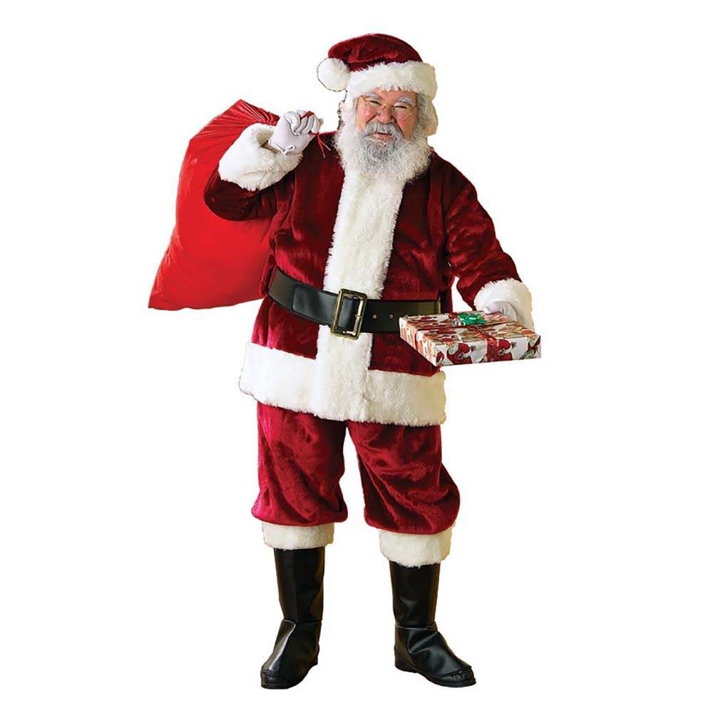 Rubies Regency Plush Christmas Santa Claus Suit Adult Mens Costume XL (Open Box)