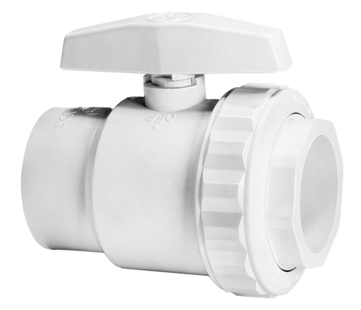 Hayward SP0722S Swimming Pool PVC 2-Way 1-1/2" SKT Pipe Ball Valve (Open Box) - VMInnovations