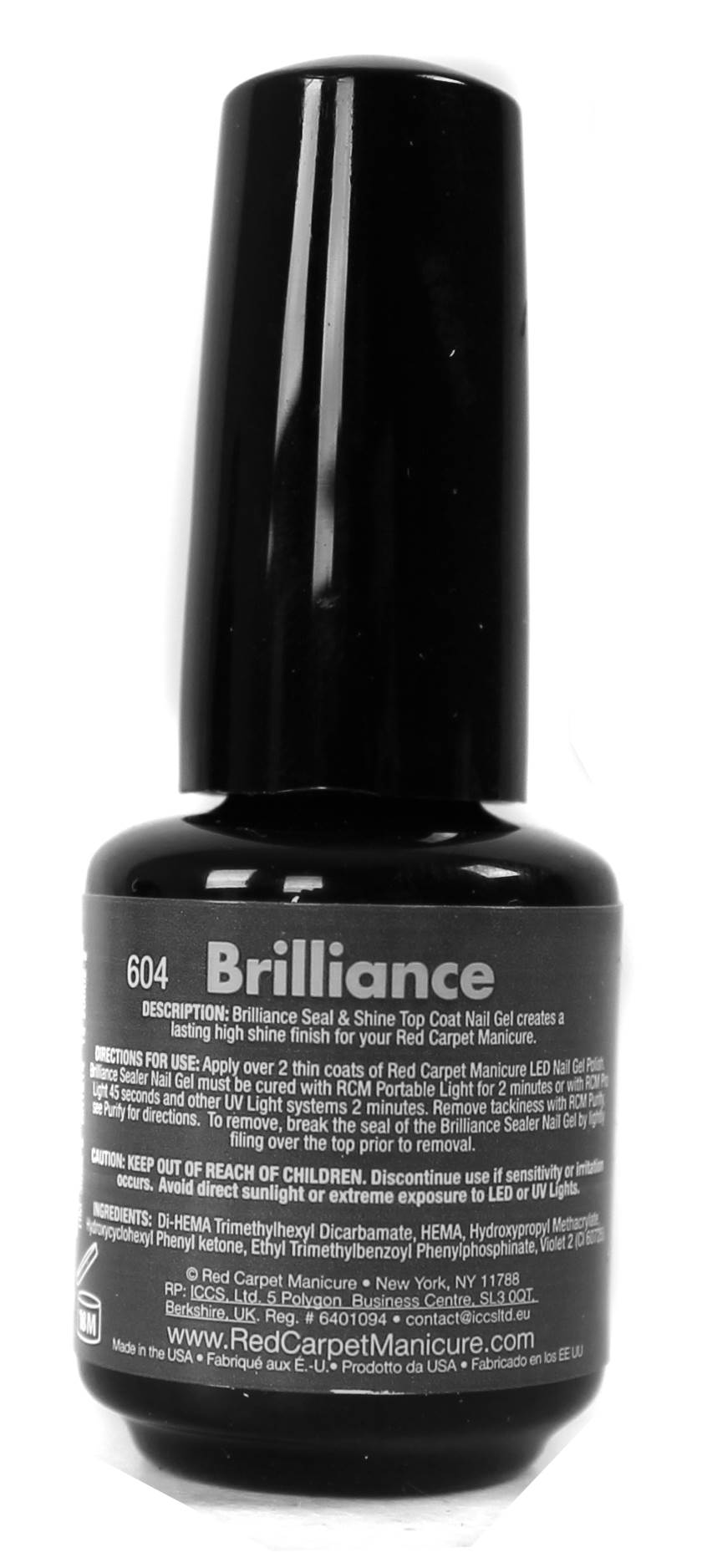 Red Carpet Manicure UV LED Soak Off Gel Nail Polish Top Base and Prep 3-Pack 9mL