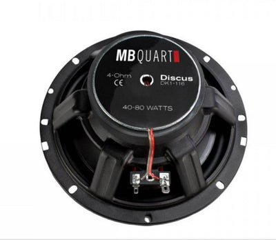 4) MB Quart DK1-116 6.5" 280 Watt Discus Black Coaxial Car Audio Speakers Four