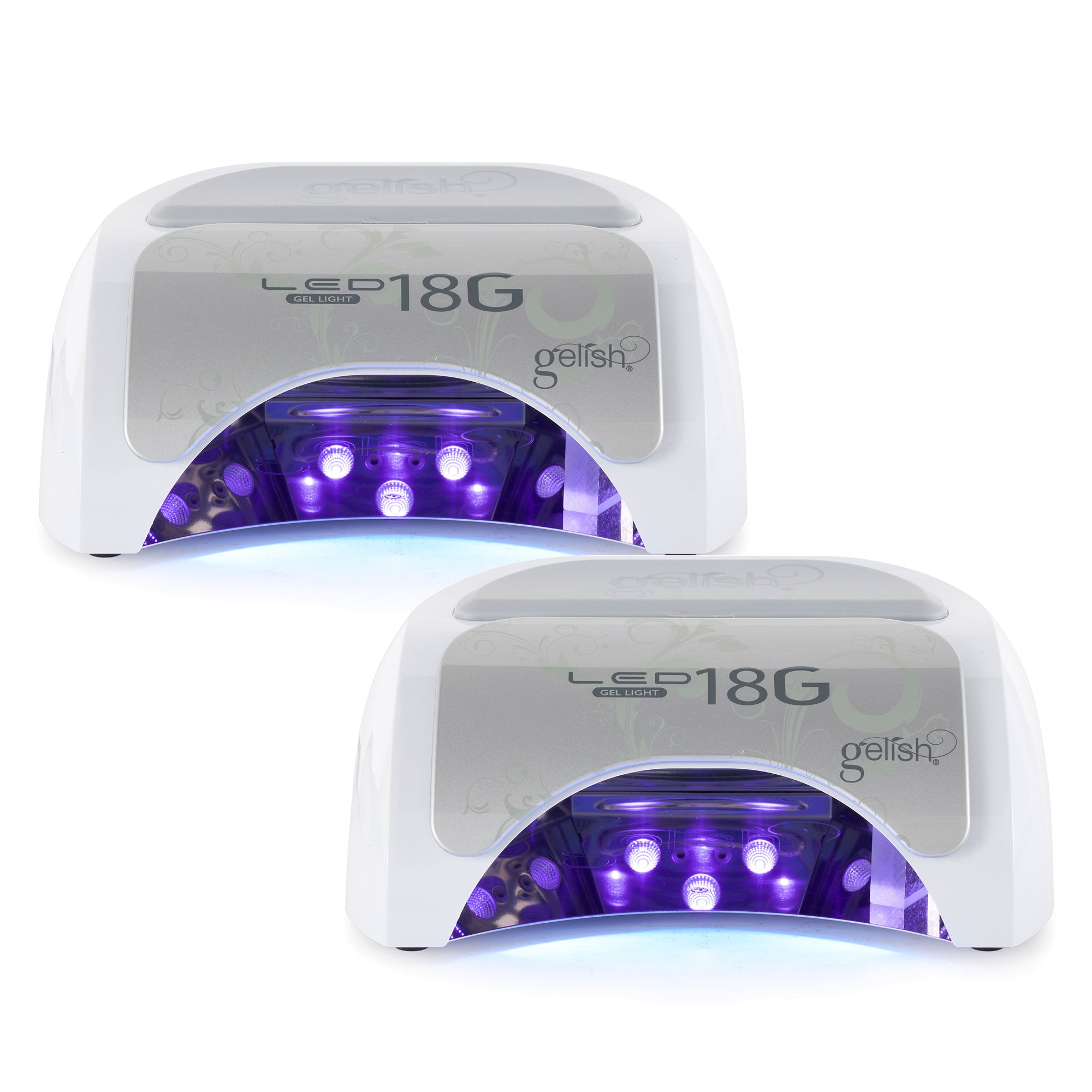 Gelish 18G Professional Salon Gel Nail Polish Dryer Cure LED Lamp Light (2 Pack) - VMInnovations