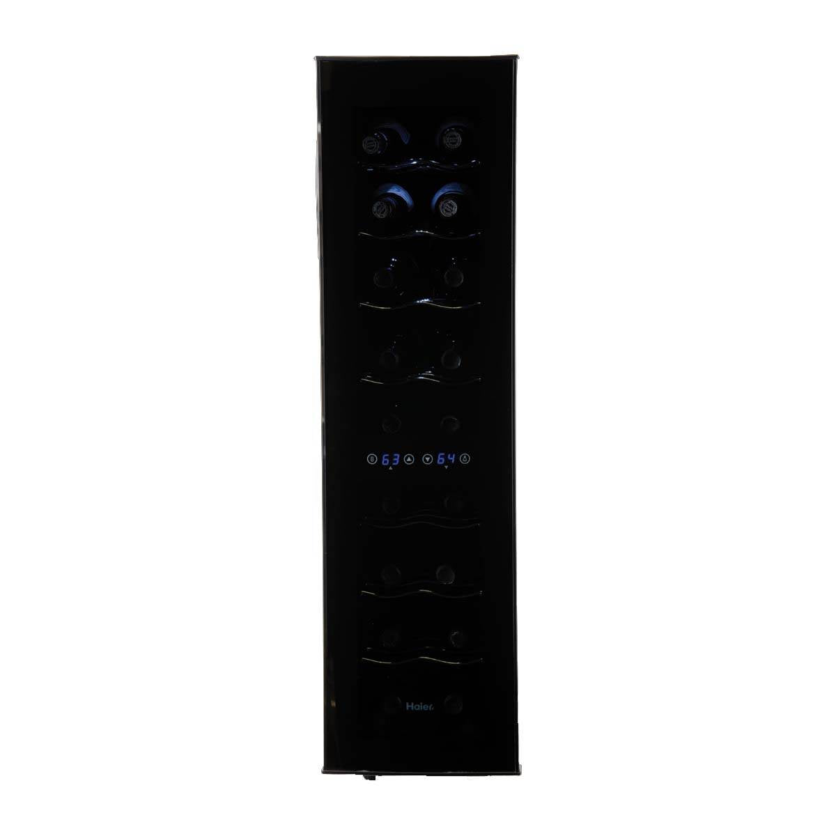 Haier 18-Bottle Dual Zone Curved Glass Door Wine Cellar Fridge (Open Box)