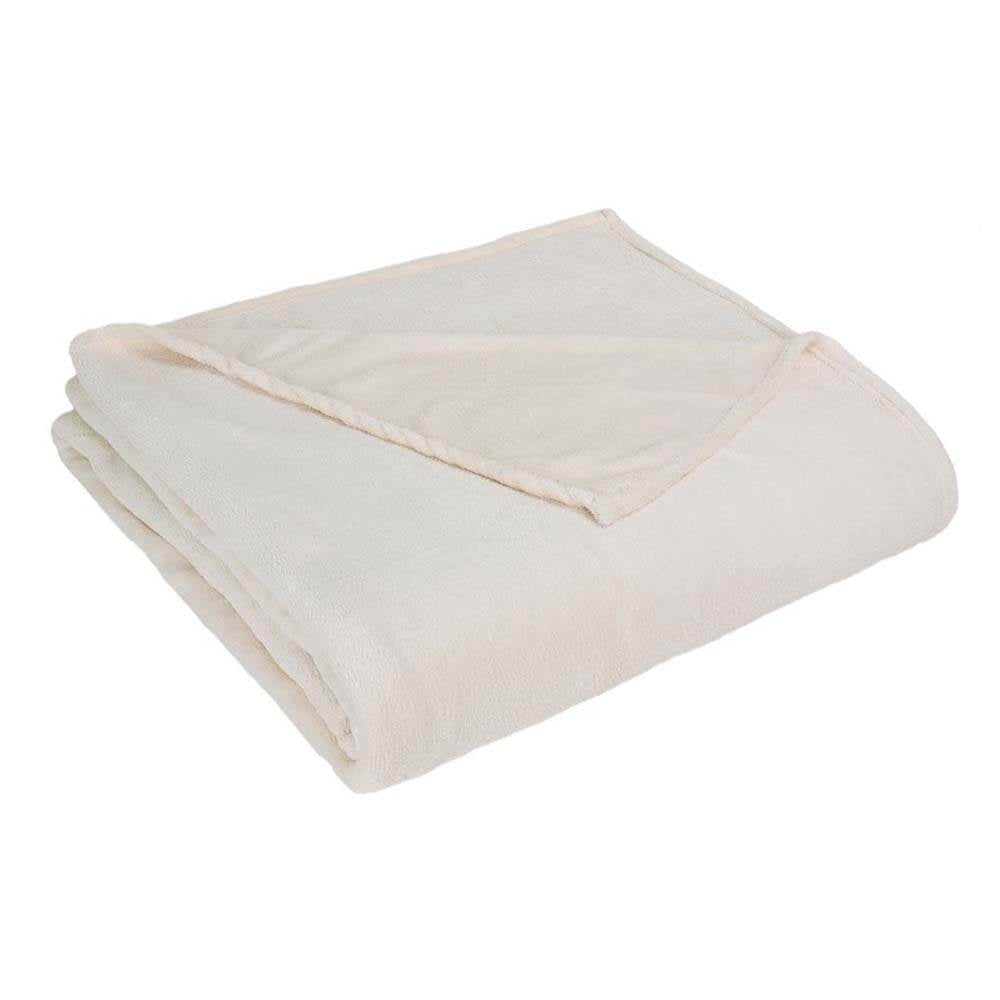 Ultra Plush Supremely Soft 90 x 90 Inches Fuzzy Velour Throw Blanket in Brown