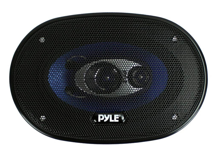 Pyle PL463BL Blue Label 4x6 Inch 240W 3 Way Triaxial Car Speaker Stereo, 2 Pack - VMInnovations
