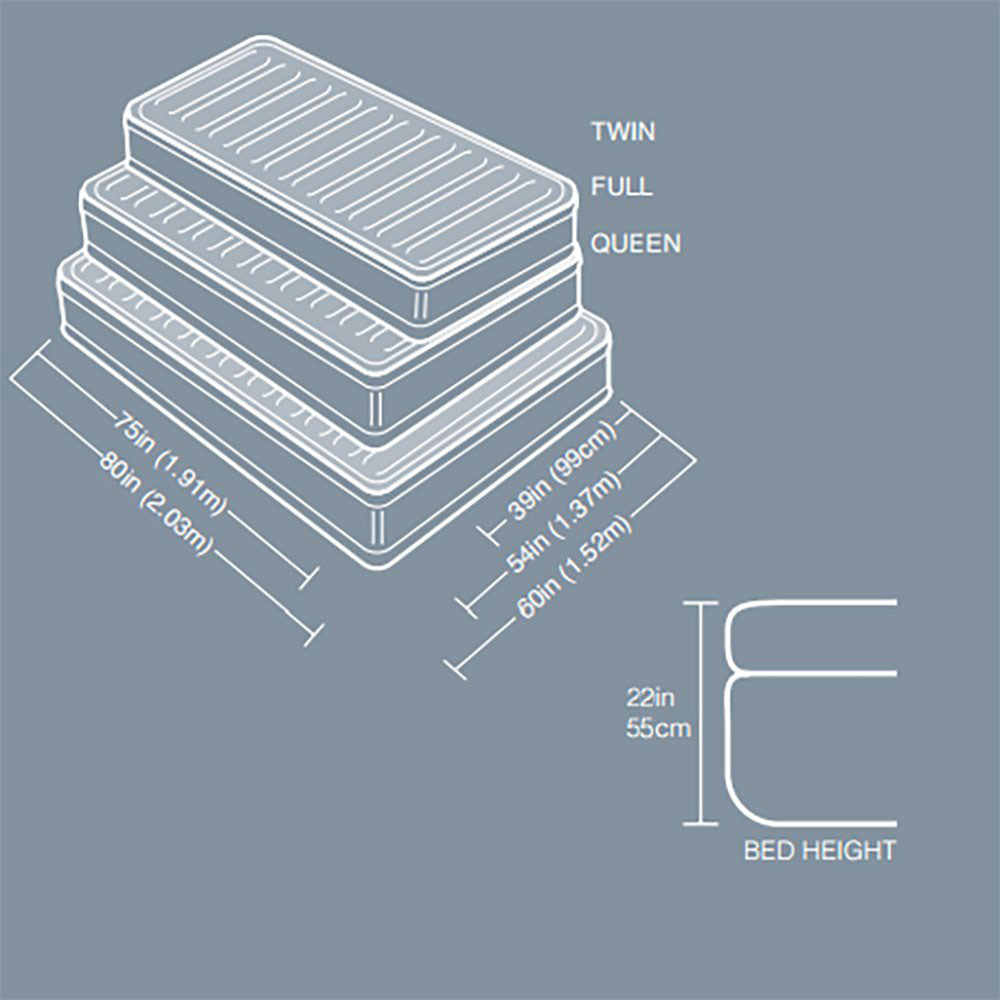 Intex Fiber-Tech Downy Raised Queen Air bed, Mattress Bed with Pump (Used)