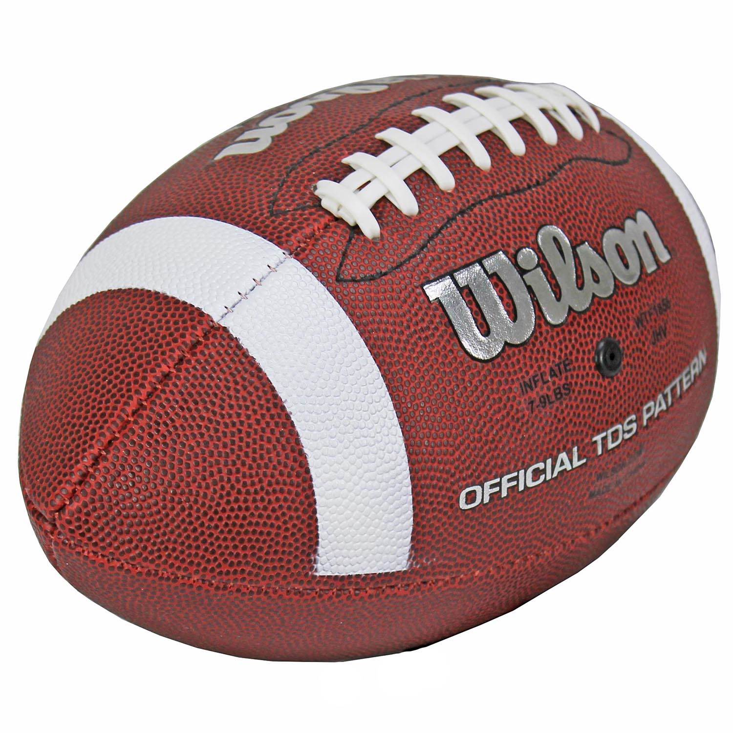 Wilson TDS NFL Official Size 9 Rubber Cover American Sports Football (Open Box)