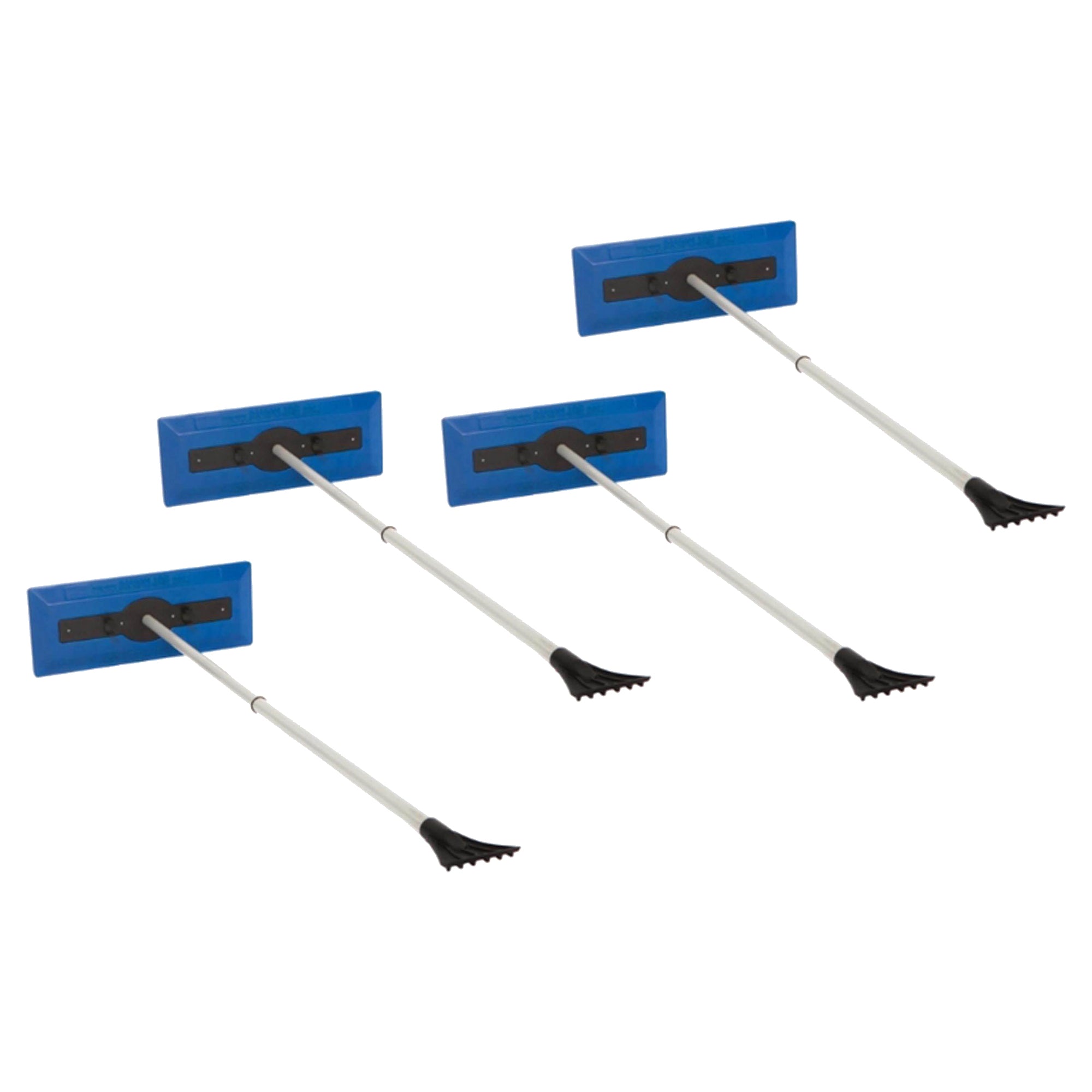 Snow Joe 4 Pack Windshield Ice Scraper, Car Window Snow Removal Broom for Winter