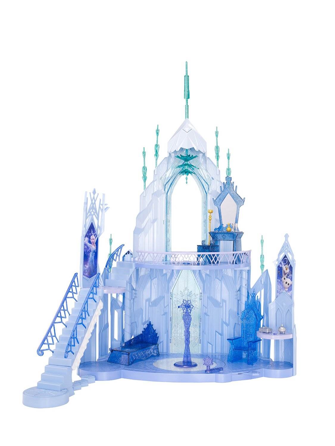 Mattel Disney Frozen Princess Elsa Ice Castle Dollhouse Play Set - Open Box