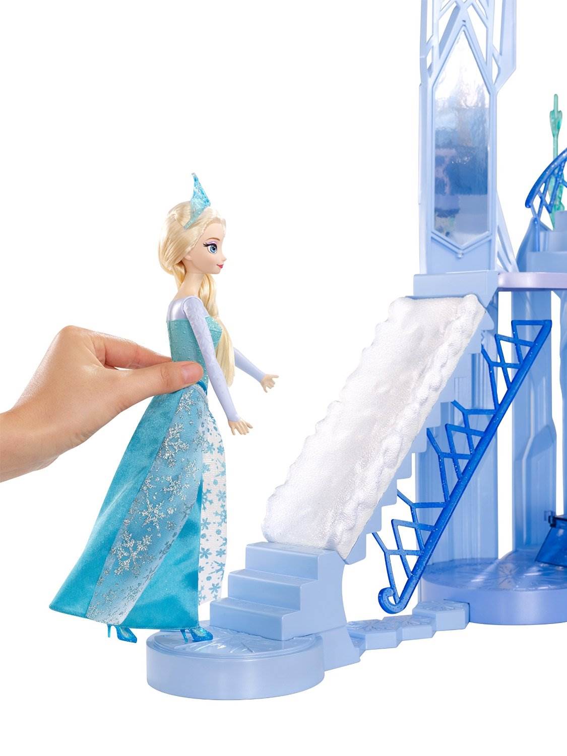 Mattel Disney Frozen Princess Elsa Ice Castle Dollhouse Play Set - Open Box