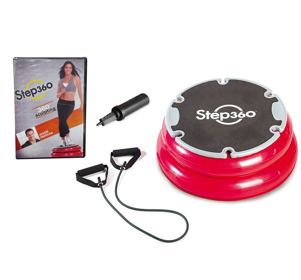 GAIAM Step 360 Fitness Aerobics Workout Balance Board Trainer Kit (Open Box)