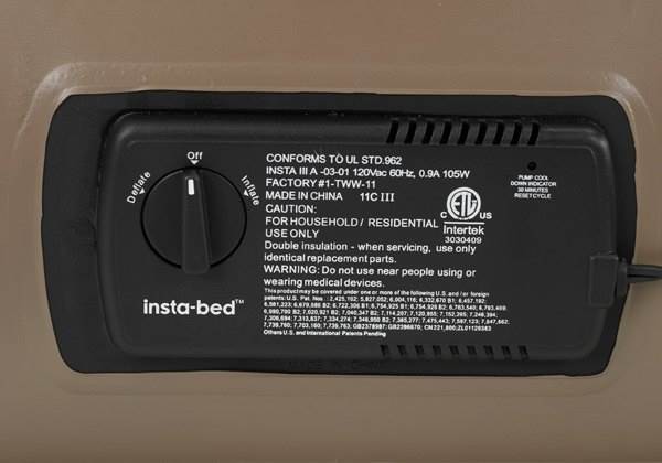 Insta-Bed Raised Queen Pillow Top Air Bed Mattress with Air Pump (Open Box)