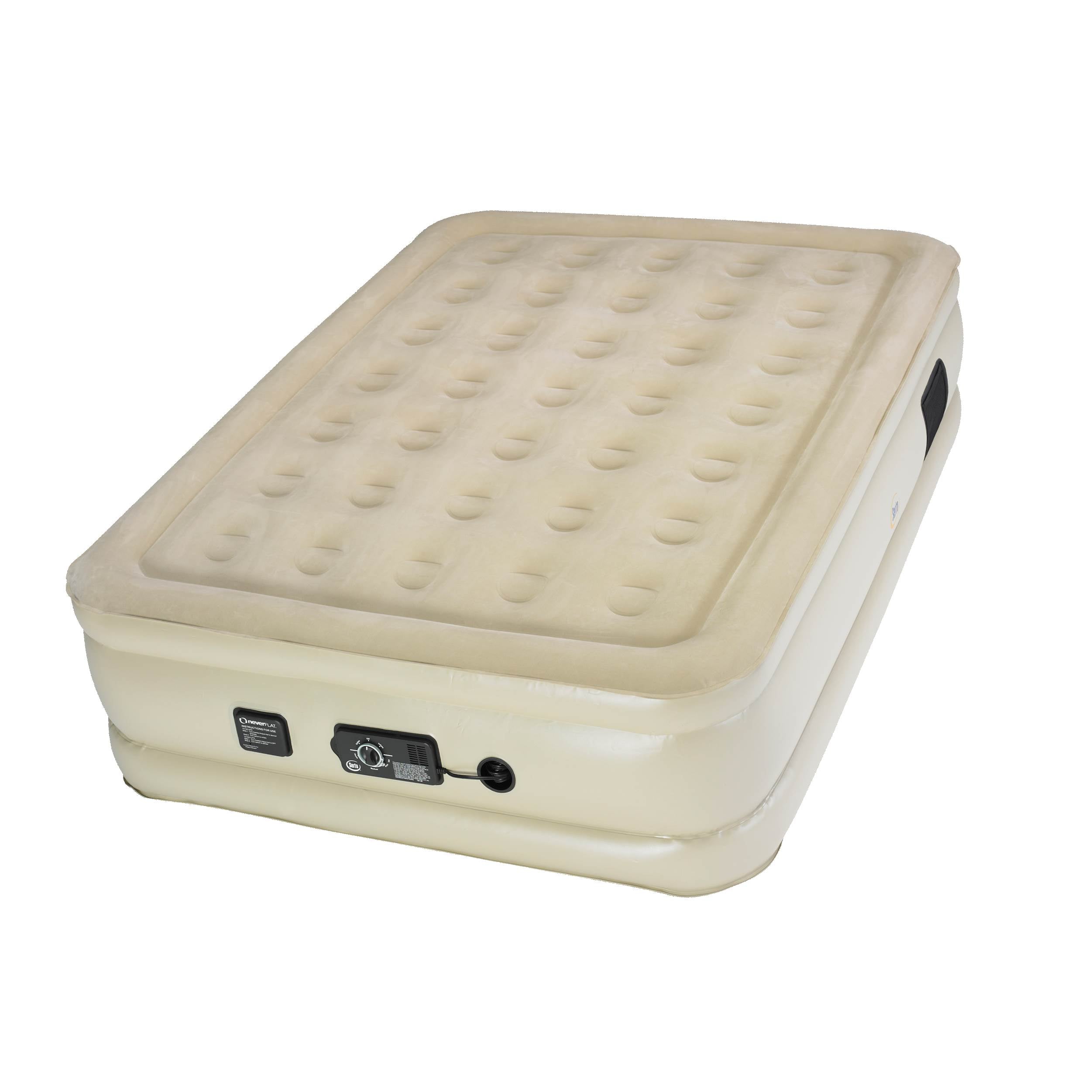 Serta Raised Full Air Bed Mattress w/ Built-In neverFLAT AC Air Pump (Open Box)