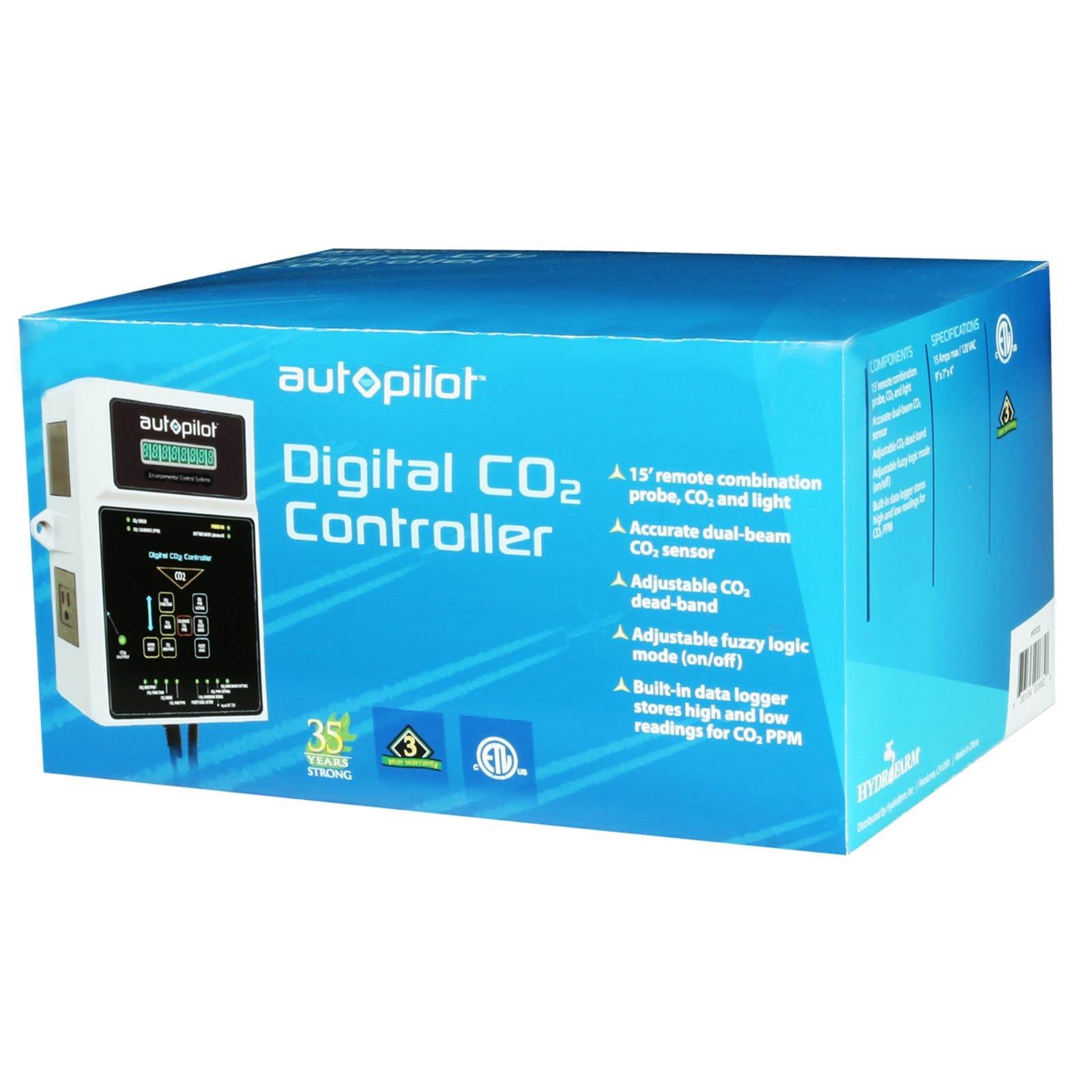 Autopilot Digital CO2 Controller Fuzzy Logic w/ 15' CO2 & Light Probe- Open Box