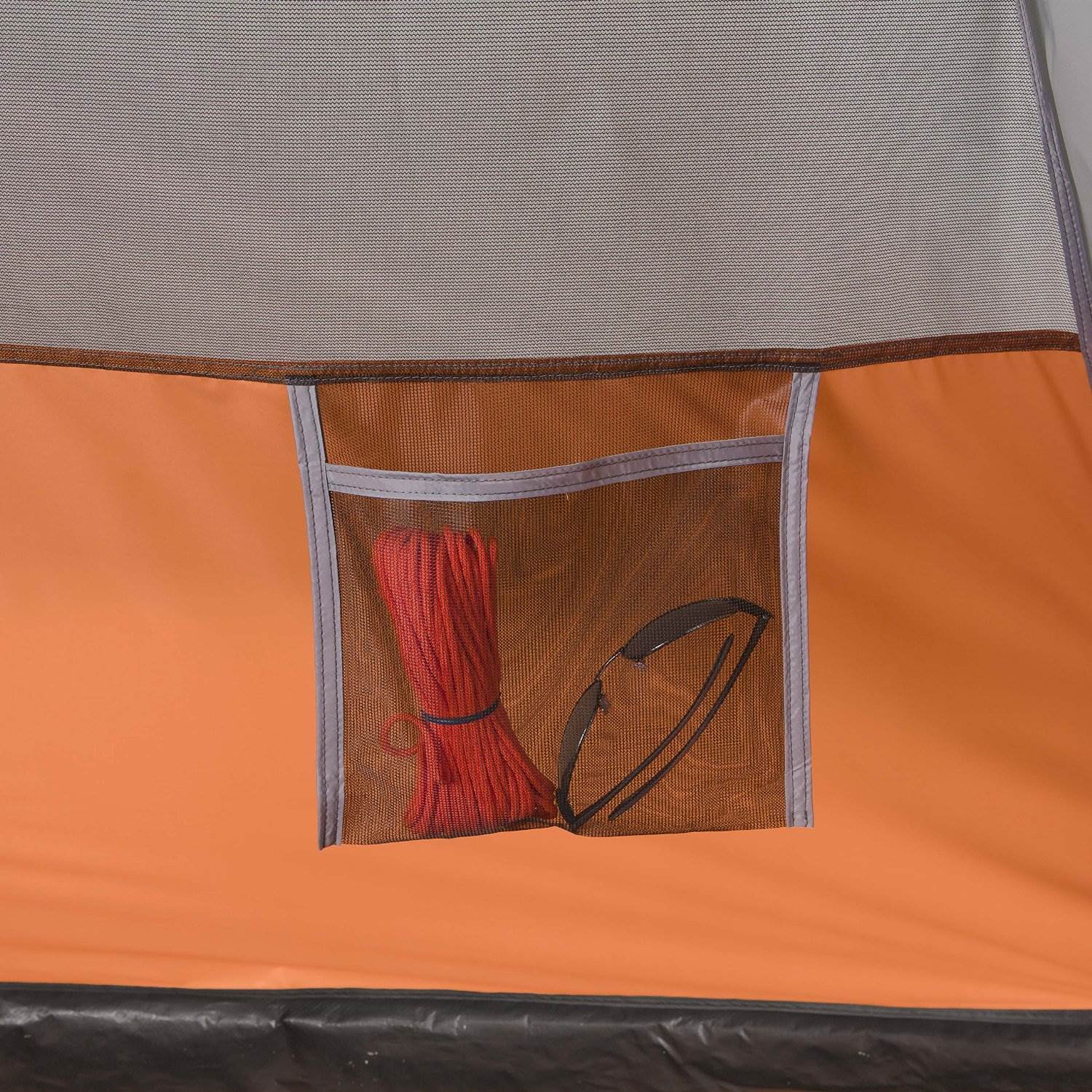 CORE Equipment 4 Person 9' x 7' Dome Camping Tent - Orange/Grey (Open Box)