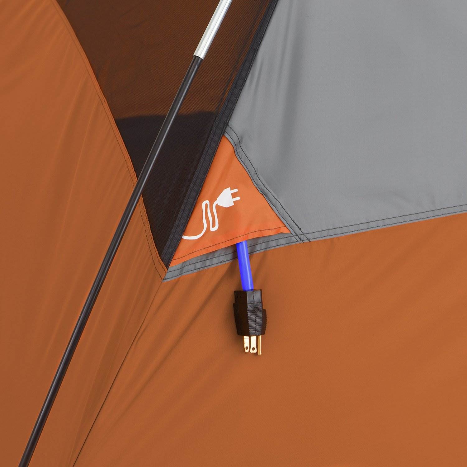 CORE Equipment 6 Person 11' x 9' Dome Camping Tent | Orange/Grey (Open Box)