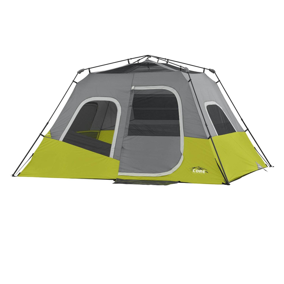 CORE Equipment 6 Person Instant Pop Up 11' x 9' Cabin Camping Tent (Open Box)