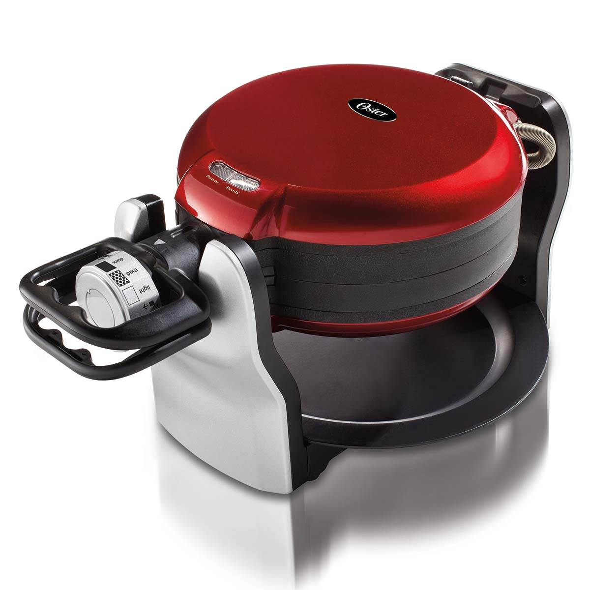 Oster CKSTWFDF2-1-015 Electric Double Flip Belgian Wafflemaker, Red (Open Box)