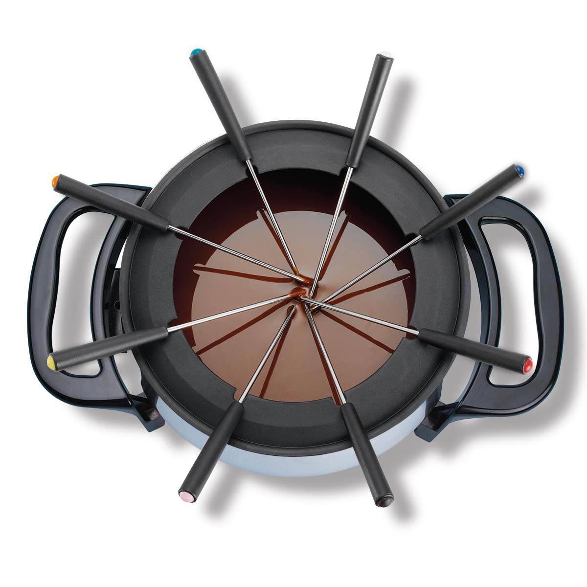 Oster FPSTFN7710 3-1/2 Quart Fondue Pot with Forks, Stainless Steel-Open Box