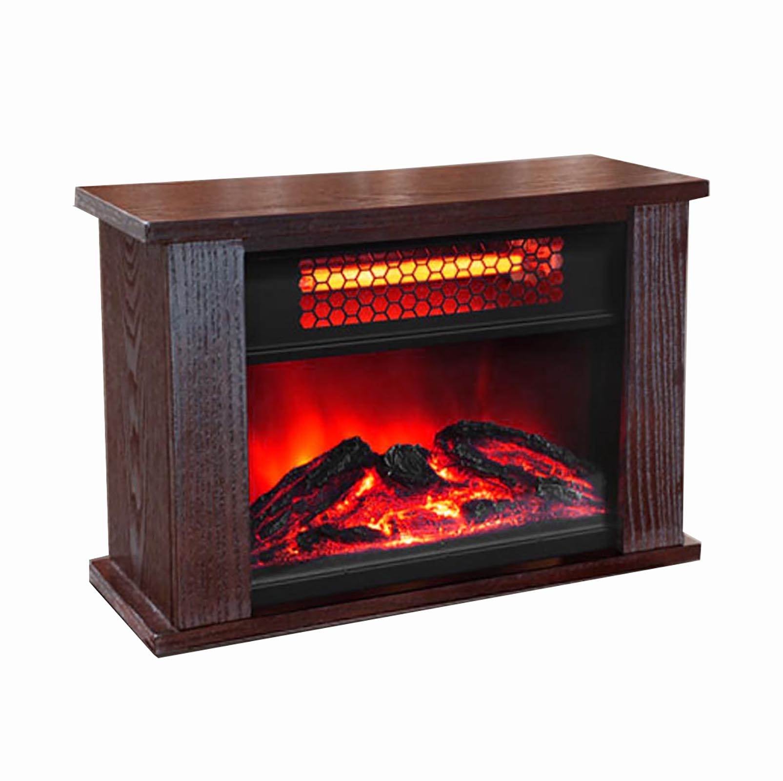 LifeSmart LifePro 150 Sq Ft Infrared Quartz Tower Heater + Mini Fireplace Heater - VMInnovations