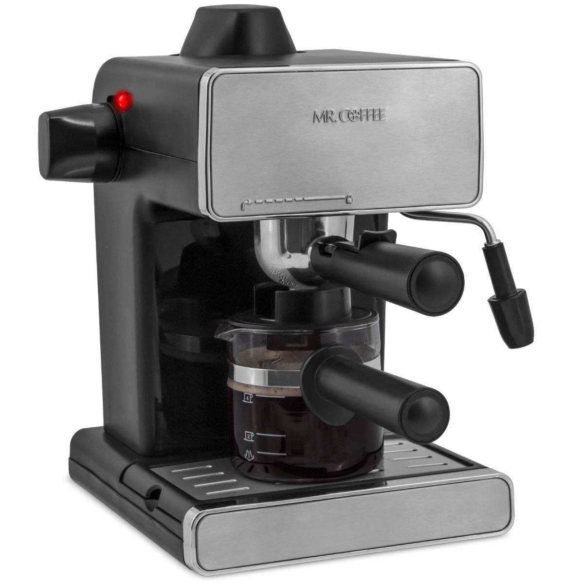 Mr. Coffee BVMC-ECM260 Steam Espresso Machine | S/S & Black (Missing Carafe)