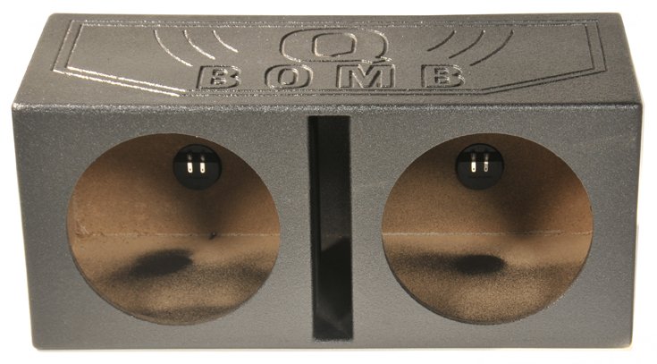 AudioPipe TXX-BDC2-15 High Power 1800W 15" Car Subwoofer (2 Pack) & Dual Sub Box