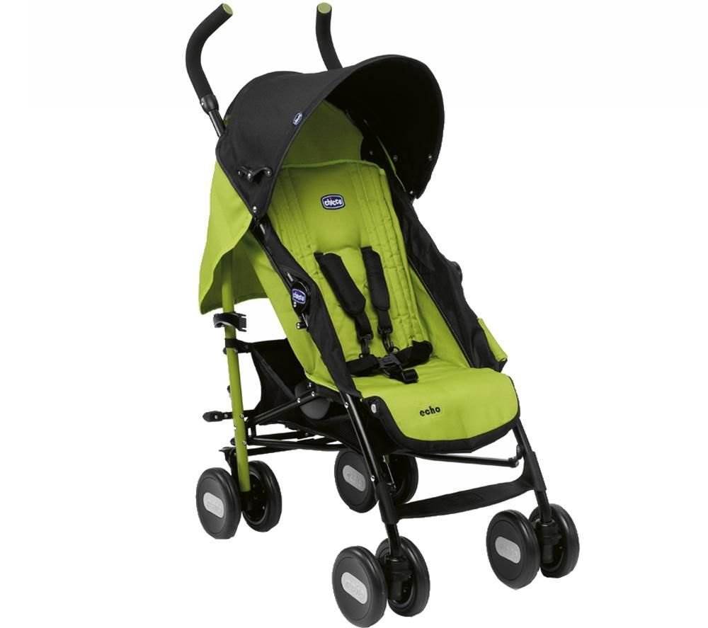 Chicco Echo Lightweight Folding Compact Umbrella Green Stroller, Jade (Open Box)