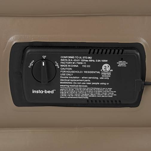 InstaBed Full 15" Air Bed Mattress with Insta III Built-In Air Pump (Open Box)