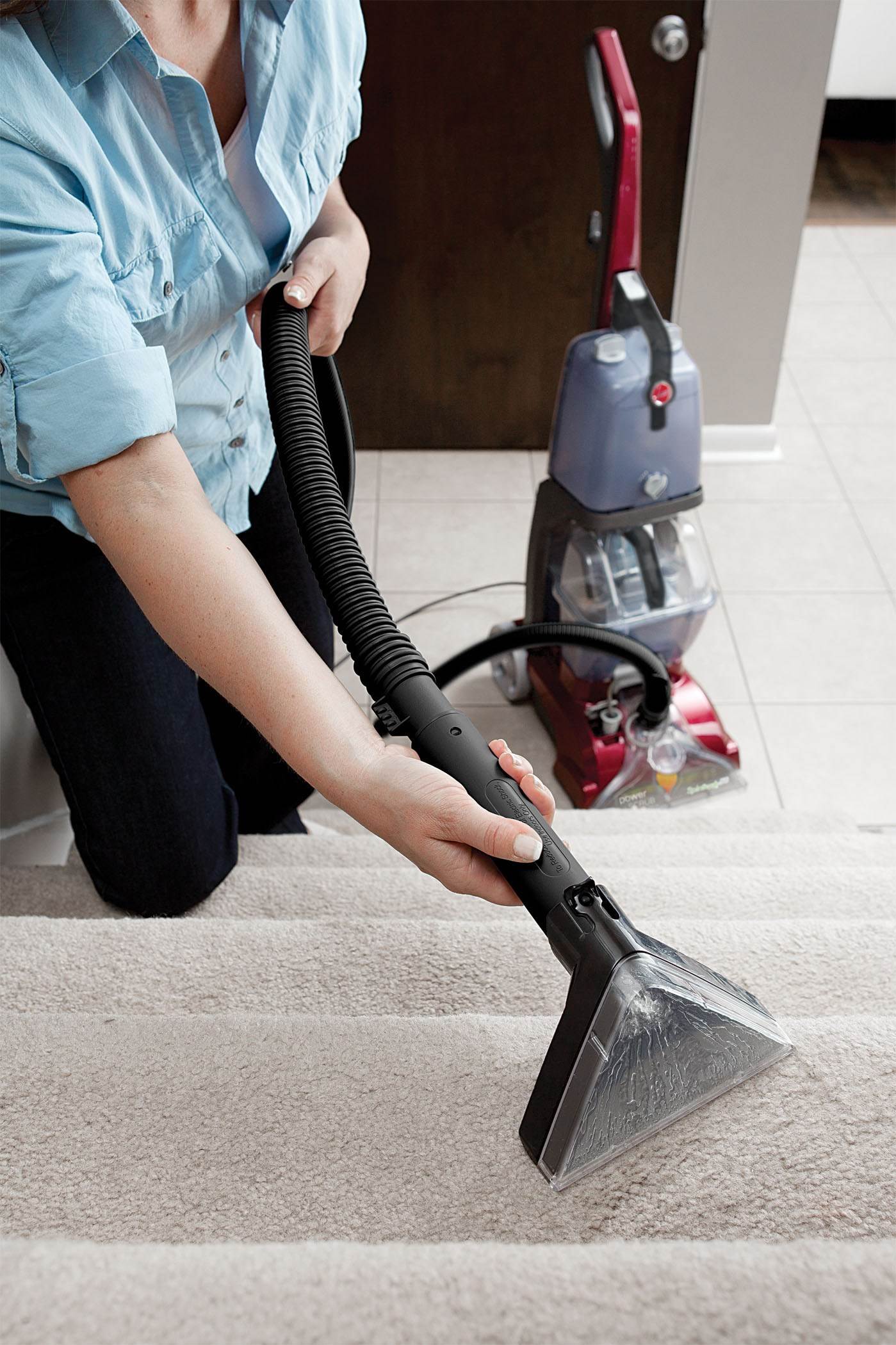 Hoover Power Scrub Deluxe Carpet Fabric Cleaner Washer, FH50150 (Open Box)