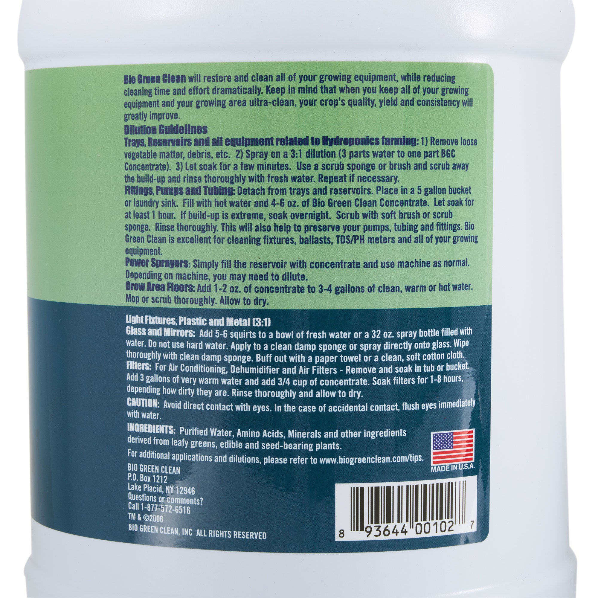 Bio Green BIOGCGAL All Natural Industrial Equipment All-Purpose Cleaner, 1 Gal - VMInnovations