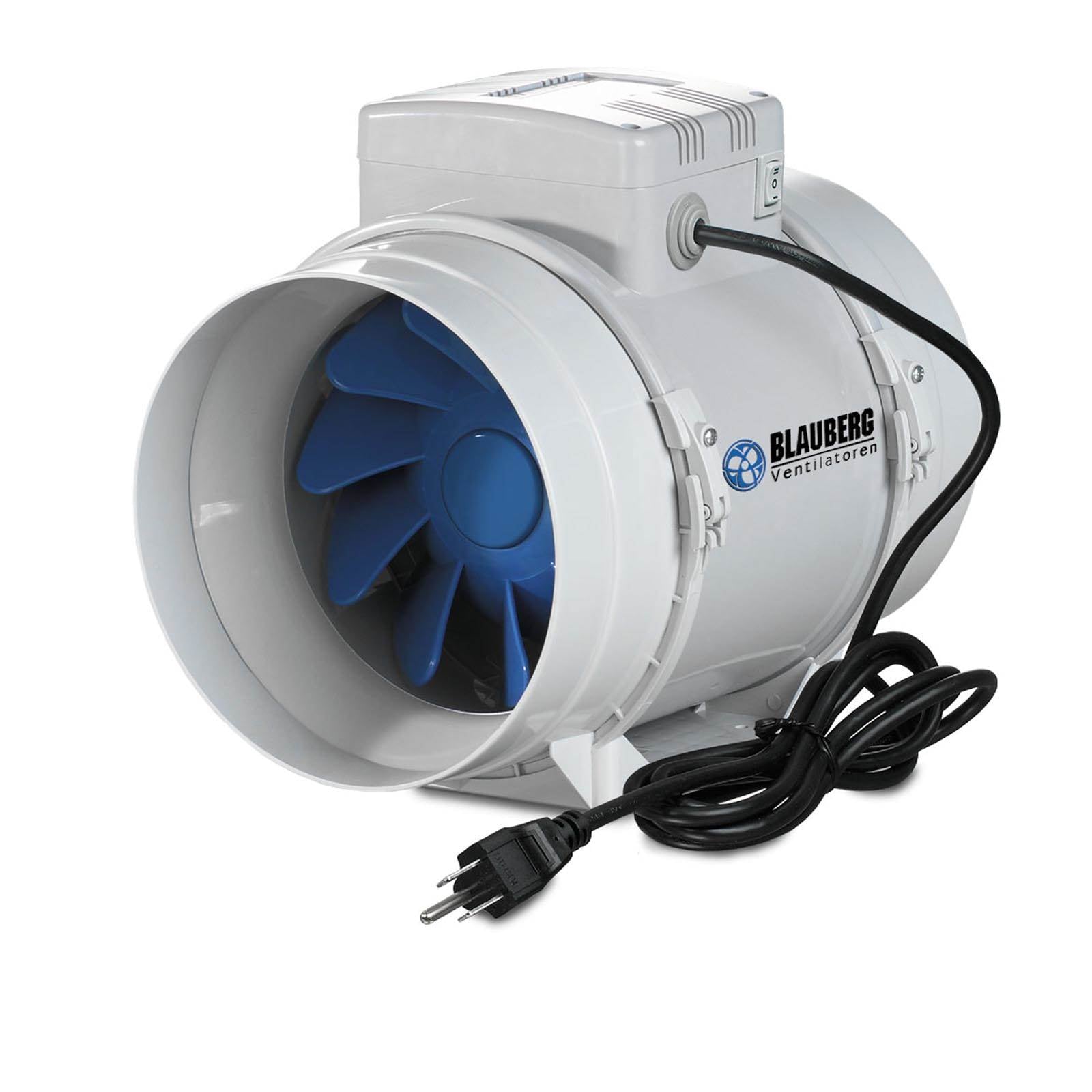 Blauberg 4" 105 CFM Hydroponic Turbo Inline Mixed Flow Fan Air Blower - Open Box